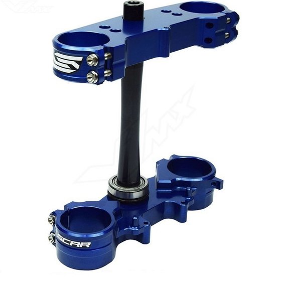 430-S5417B SCAR scar triple clamps - tc/fc 125-450 14-22 te/fe 125-501 14-23 offset:22mm blue co