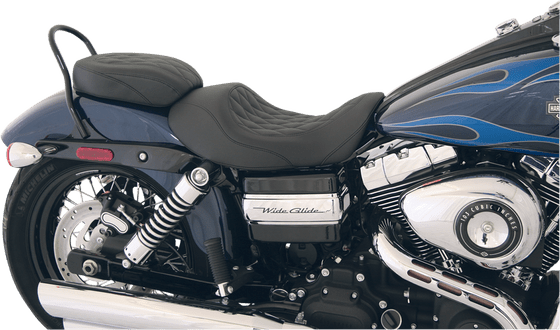 76705 MUSTANG pillion pad solo wide tripper diamond stitched black