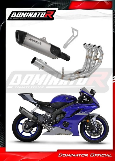 YA111DFSFT Dominator full exhaust system silencer titanium hp6 + db killer