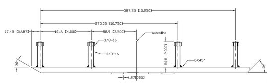 88-08303 Sno-X sno-x carbide 5" 90° c&a pro