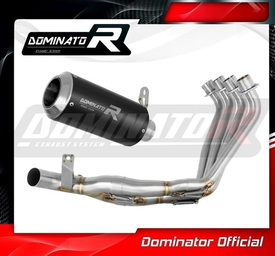 HO112DCBL-S Dominator full exhaust system silencer gp black