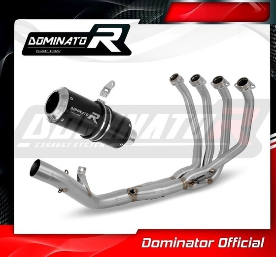 KA073DCBL-S Dominator full exhaust system gp black