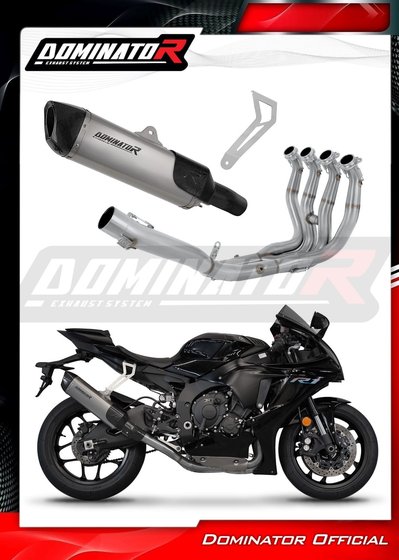 YA079DFT Dominator full exhaust system race hp6 titanium + db killer medium