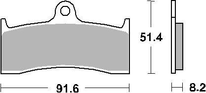 676HF SBS brakepads ceramic