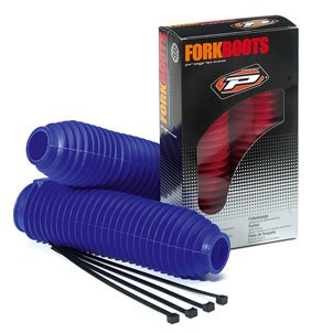 PRO GRIP thermoplastic rubber fork boots in blue