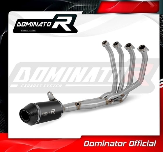 KA074DFBL-S Dominator full exhaust system low level hp3 black