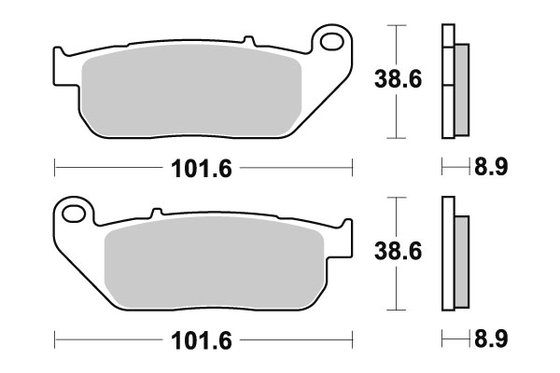 807H.HS SBS brakepads sintered