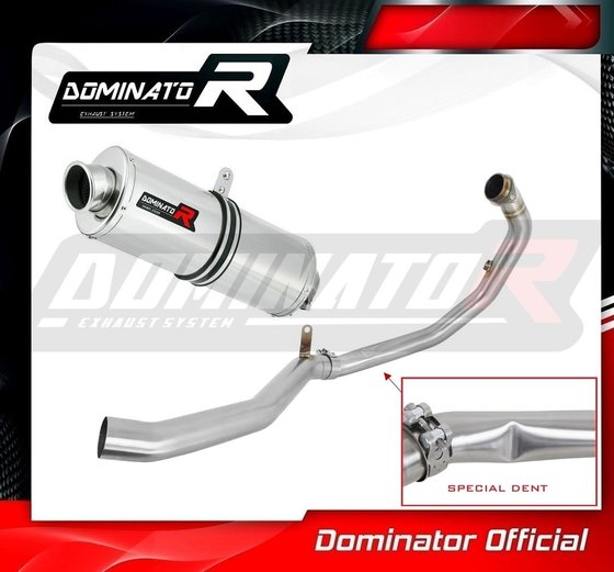 KT062DA-S Dominator exhaust full system silencer oval