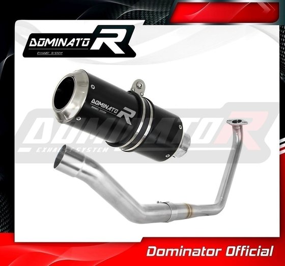 YA128DCBL-S Dominator full exhaust system silencer gp black