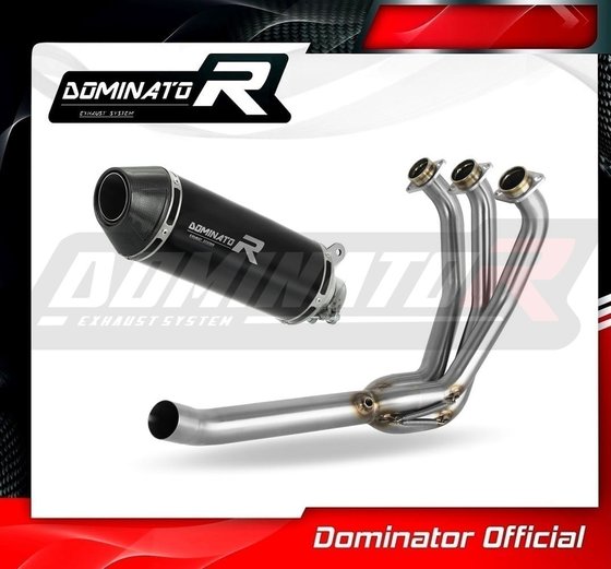 YA129DFBL-S Dominator full exhaust system silencer hp3 black