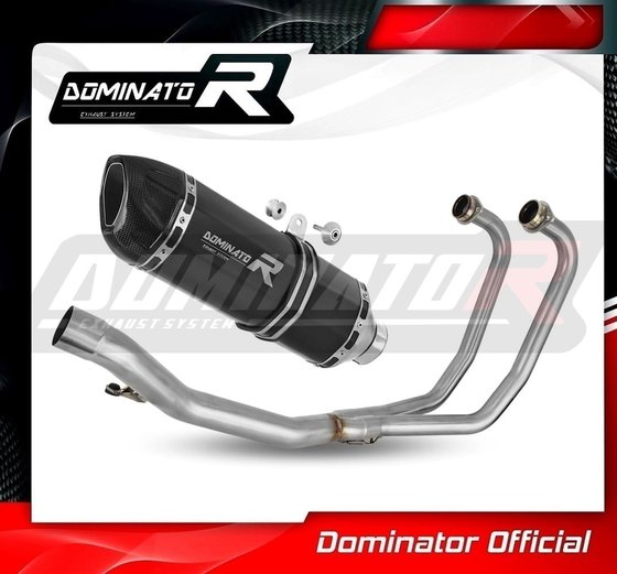 SU021DFSFBL-S Dominator full exhaust system silencer hp1 black