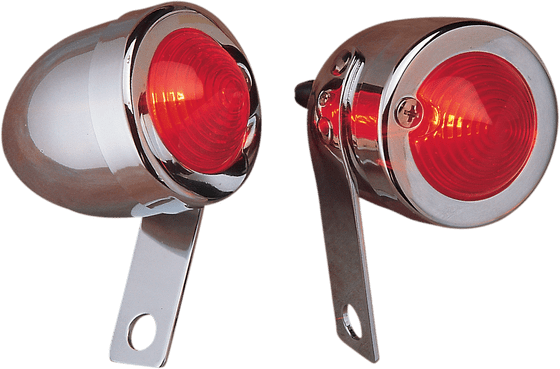 DRAG SPECIALTIES bullet marker light left-mount red