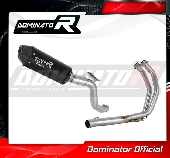 YA115DESFBL-S Dominator full exhaust system silencer mx2 black