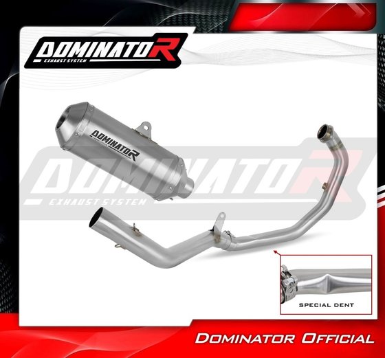 KT074DFSA Dominator full exhaust system silencer ov g2 + db killer