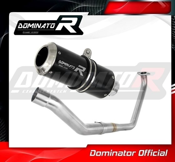 YA124DCBL-S Dominator exhaust full system silencer gp black