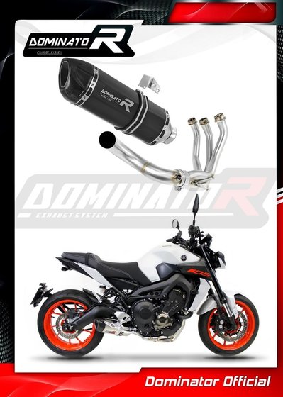 YA118DFBL-S Dominator full exhaust system silencer hp1 black