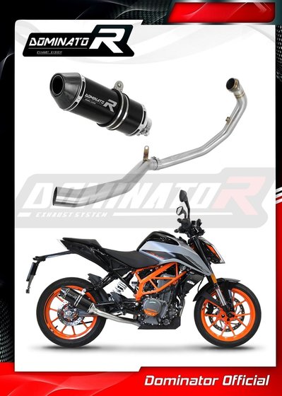 KT064DFBL-S Dominator full exhaust system silencer hp3 black