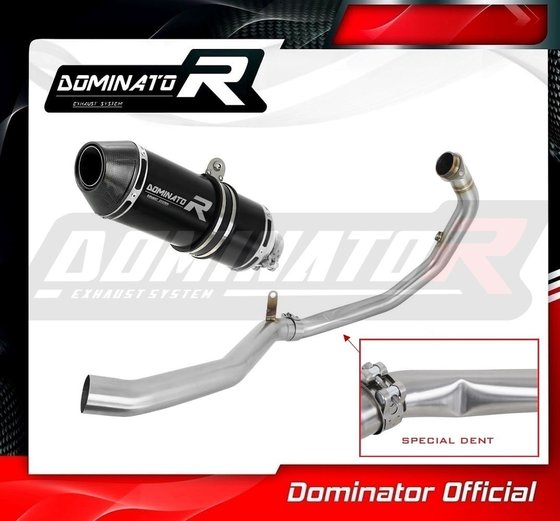 KT064DFBL-S Dominator full exhaust system silencer hp3 black