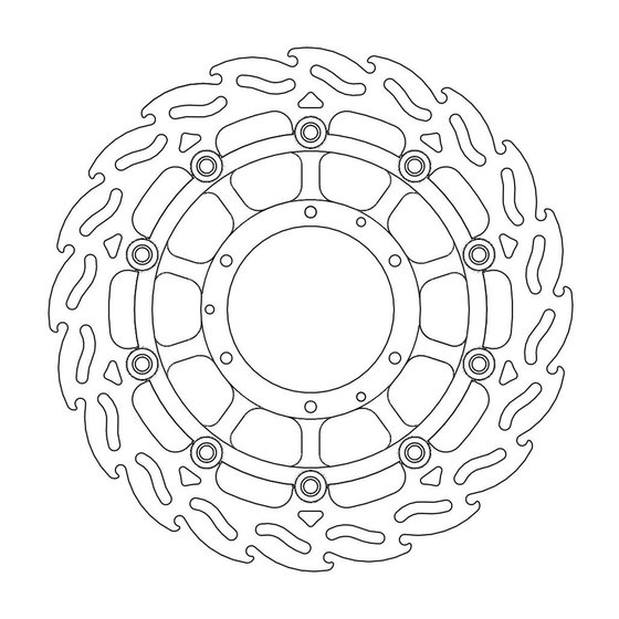 113020 MOTO-MASTER flame floating brake rotor