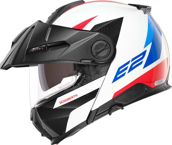 Schuberth e2 defender white/blue