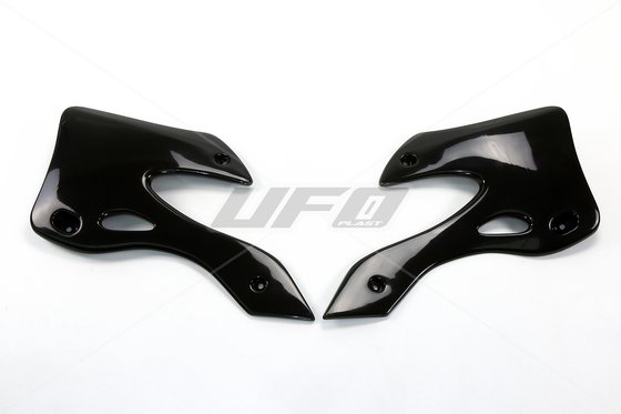 KA03720#001 UFO black radiator covers for kawasaki kx125/250 (1999-2002) by ufo