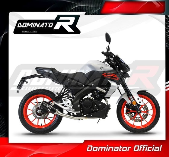 YA151DCBL-S Dominator full exhaust system silencer gp black