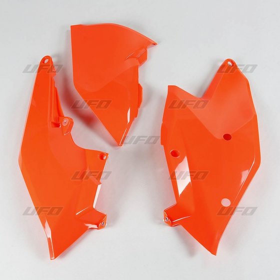 KT04062#FFLU UFO fluorescent orange side panels with airbox cover for ktm sx/sx-f/exc