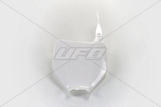 KA03740#047 UFO front number plate for kawasaki kx125/250 (white)