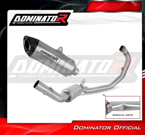 KT074DEXFSF Dominator full exhaust system ex silencer hp8 + db killer