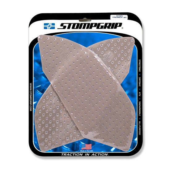 296-5510-0075 Stompgrip stompgrip street bike tank grips - volcano - 0075 : clear