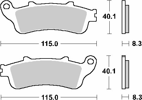 736HF SBS  sbs brakepads ceramic