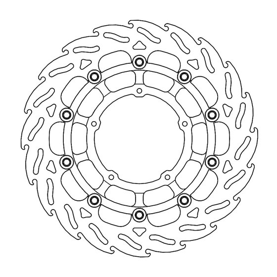 113234 MOTO-MASTER flame floating brake rotor