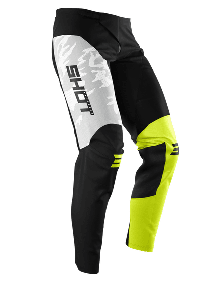 SHOT pant contact camo 2.0 neon yellow