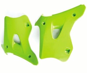 KA02768#026 UFO green radiator covers for kawasaki kx125/250 (1994-1998)