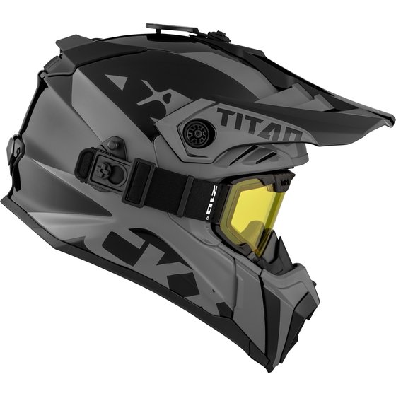 CKX helmet + goggles titan airflow extra grey