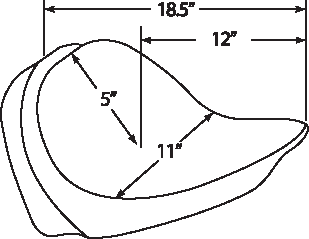 0802-0618 DRAG SPECIALTIES SEATS solo seat with driver backrest receptacle for harley softtail