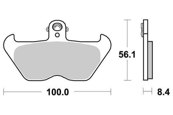 703HS SBS brakepads sintered