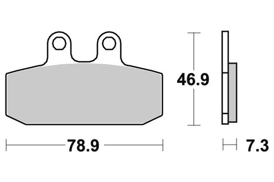 588HF SBS brakepads ceramic