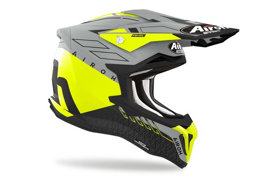 AIROH helmet strycker skin yellow matt