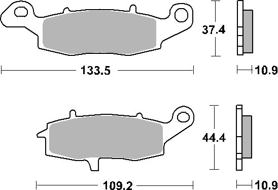 886HF SBS  sbs brakepads ceramic