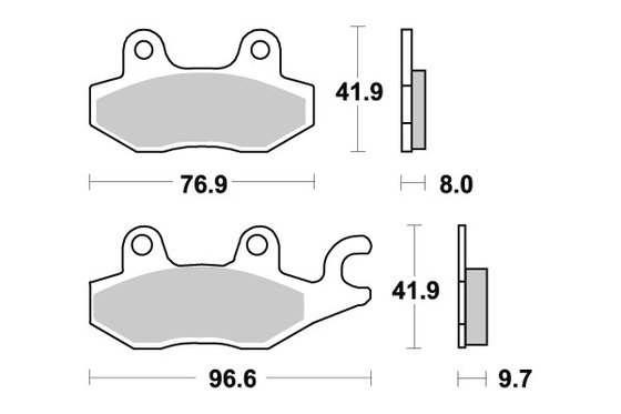 633HF SBS brakepads ceramic