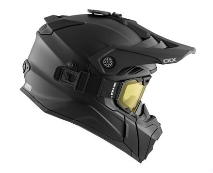 CKX helmet + goggles titan airflow matt black