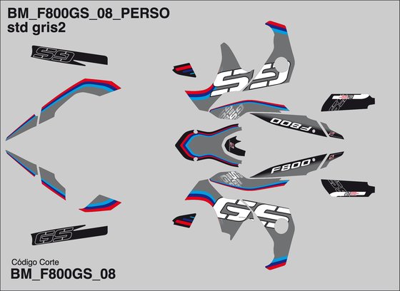 UNIRACING decal kit for bmw f800gs 2008