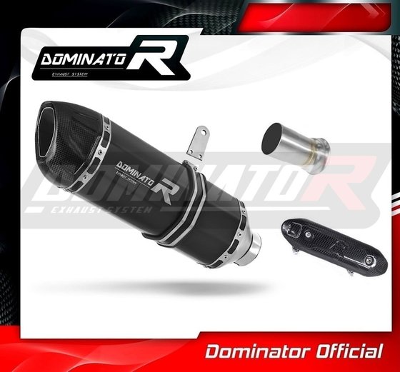 KT018DFBL-S Dominator exhaust silencer muffler hp1 black