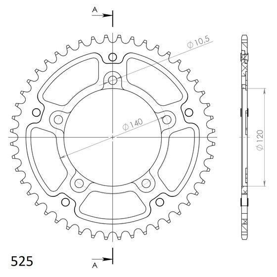 14604B47 Supersprox supersprox stealth rear sprocket blue  