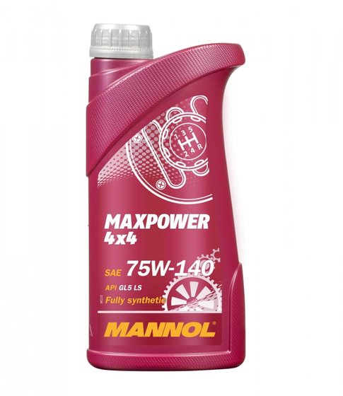 MANNOL maxpower 4x4 75w140 api gl5 synthetic gear oil