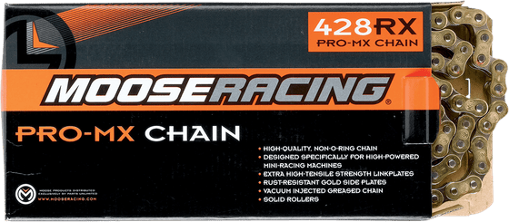 MOOSE RACING heavy duty gold drive chain - 130 links