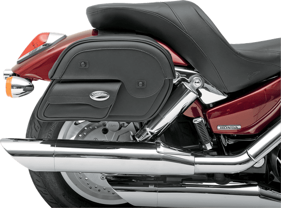 SADDLEMEN universal slant saddlebag with pouch