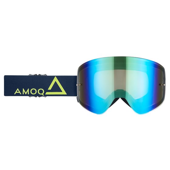 AMOQ amoq mx goggles vision magnetic navy-gold - gold mirror