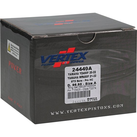 24449 Vertex forged high compression piston kit